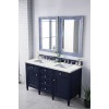 Brittany 60" Victory Blue Double (Vanity Only Pricing)